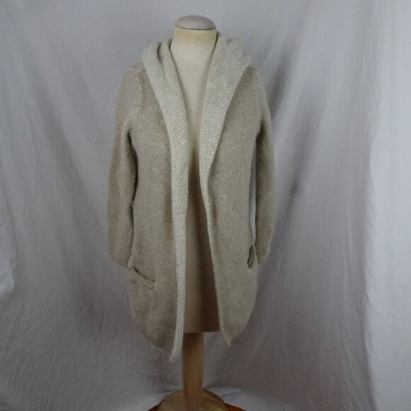 Zara Sweaters - Zara Knit Women Hooded Cardigan Sweater with Pockets Size M
